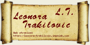Leonora Trakilović vizit kartica